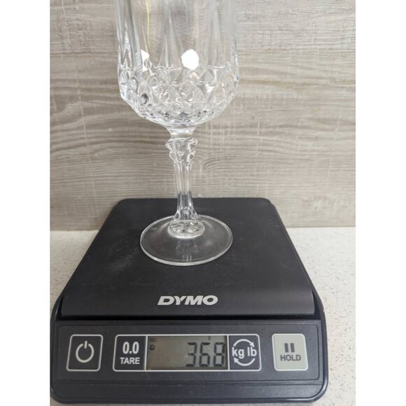 Six Vintage Cristal d'Arques-Durand Longchamp Crystal Wine Glasses - Picture 6 of 7